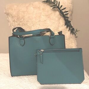 Ann Klein Blue Satchel Purse